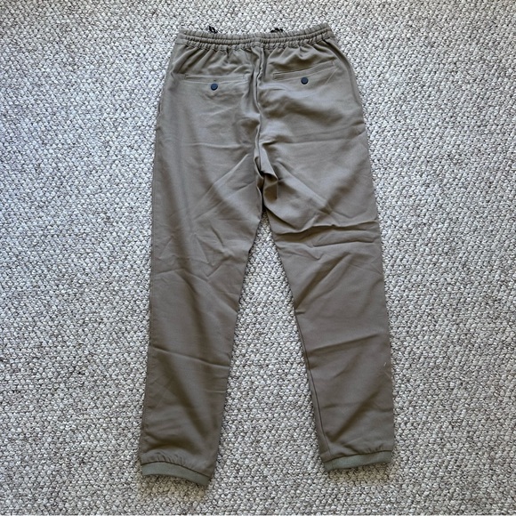 Zara men’s small pants tapered NWT tan pockets string tie waist/waist stretch - Picture 12 of 14